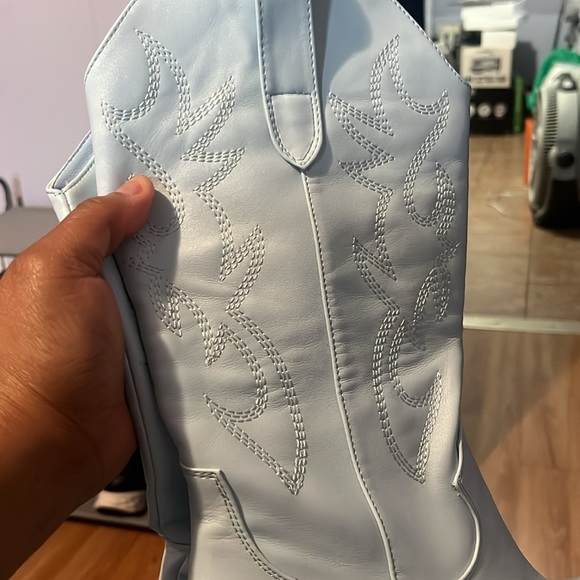 Cowboy Boots Baby Blue pumps - Picture 3 of 6